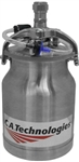 Great for HVLP use. 1 Quart stainless steel Pressure Cup with Check Valve