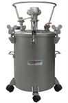 12.5 Gallon SS Pressure Pot, Dual Reg, Air Agit