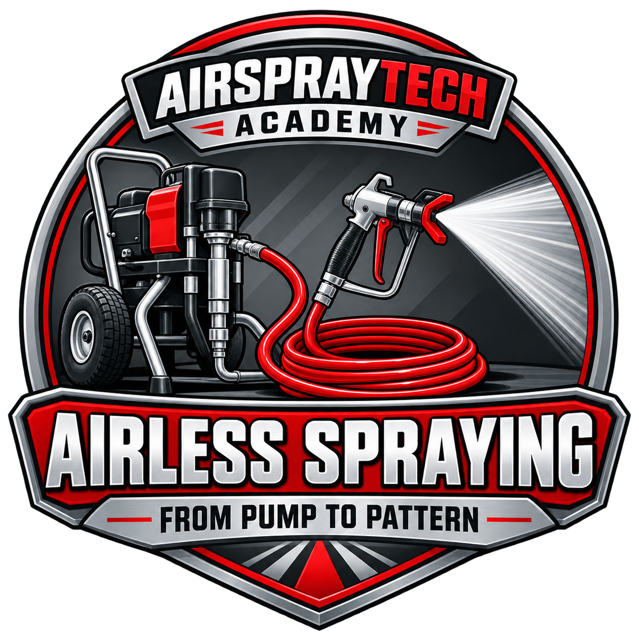 AirSprayTech Academy Airless Spraying—From Pump to Pattern series emblem