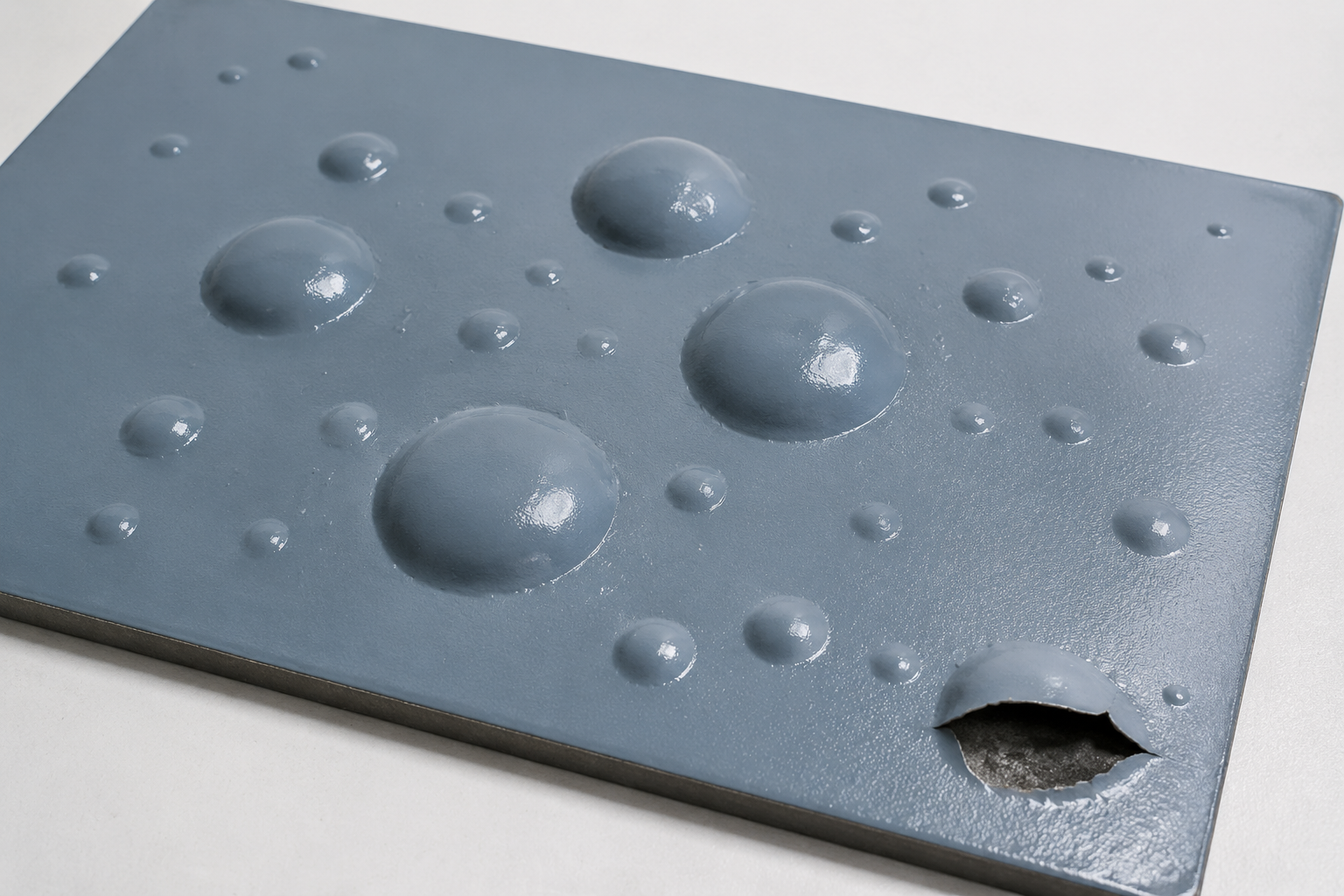 Blistering coating defect