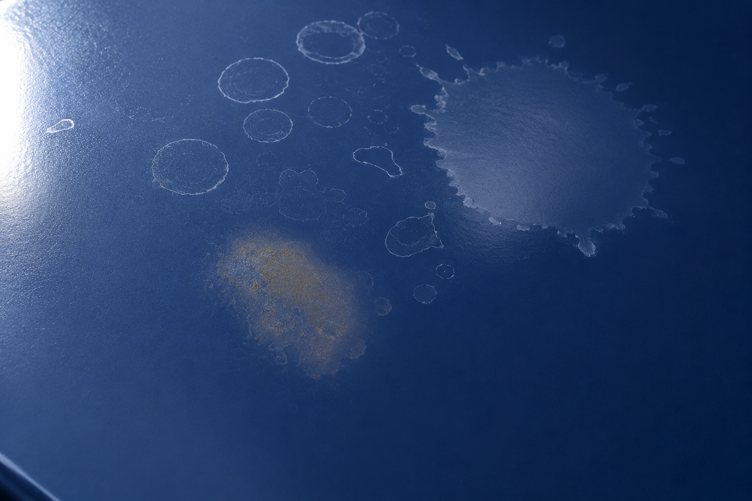 Water spotting and chemical staining coating defect diagnostic guide — AirSprayTech.com Academy
