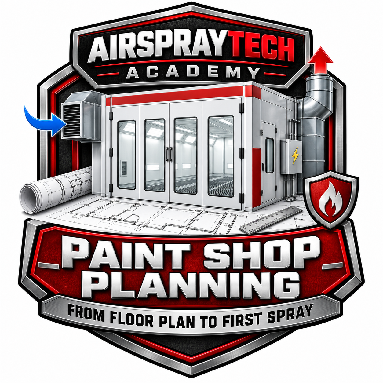 AirSprayTech Academy Paint Shop Planning—From Floor Plan to First Spray series emblem