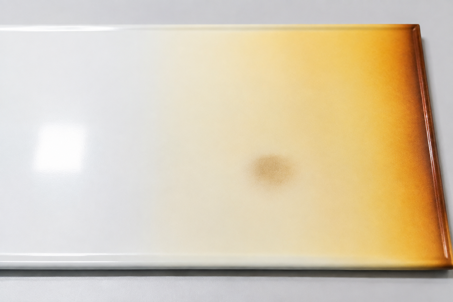 Yellowing and discoloration coating defect
