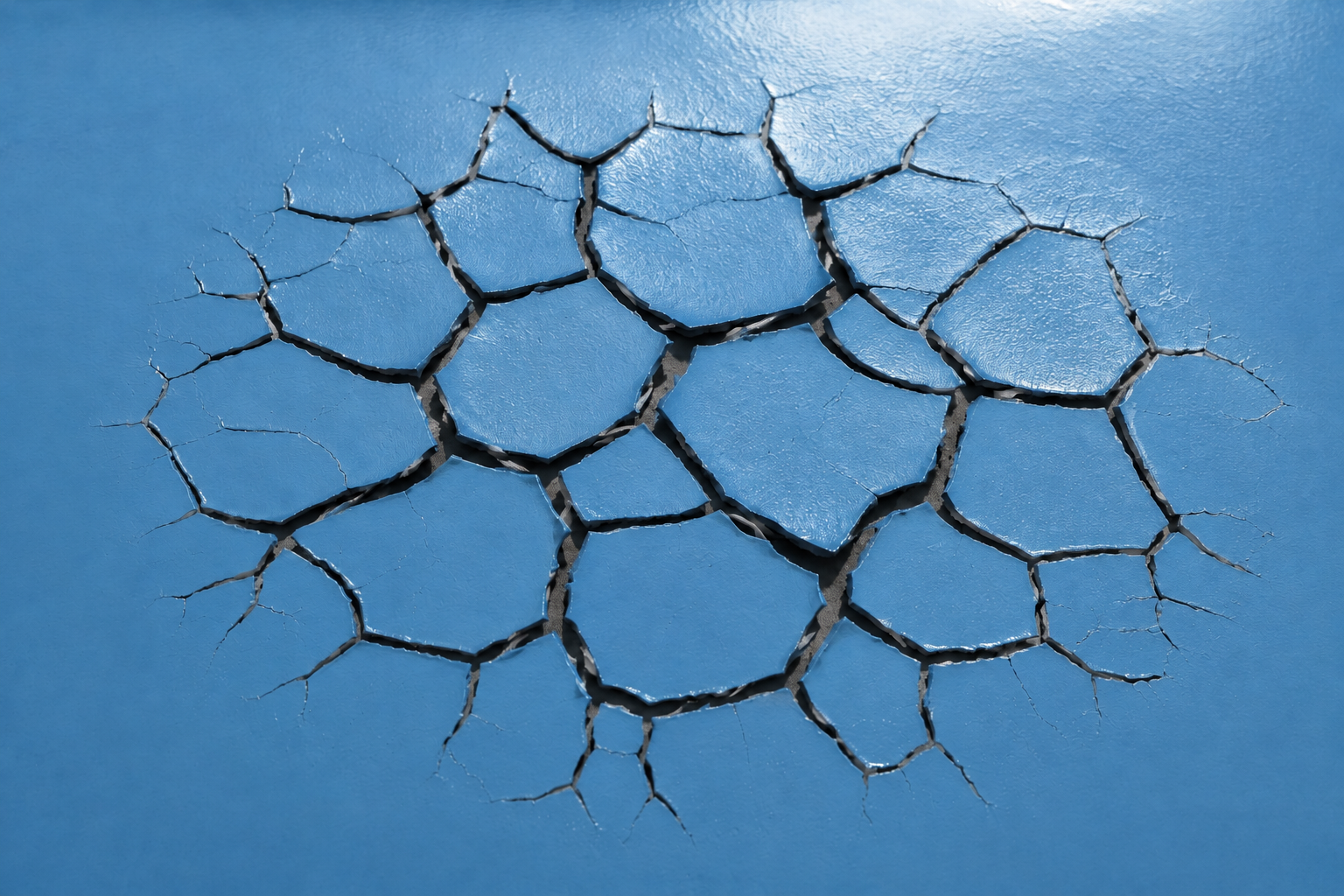 Mud cracking coating defect