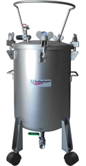 â€‹12.5 Gallon Bottom Outlet Stainless Steel Tank