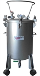 C.A. Technologies 12.5 gallon stainless steel tank bottom outlet with dual outlets and wheelsâ€